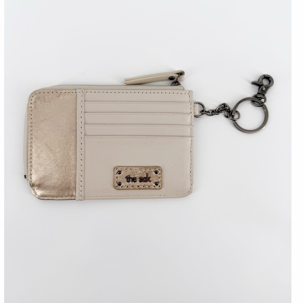 The Sak Leather Card Holder Keychain Wallet